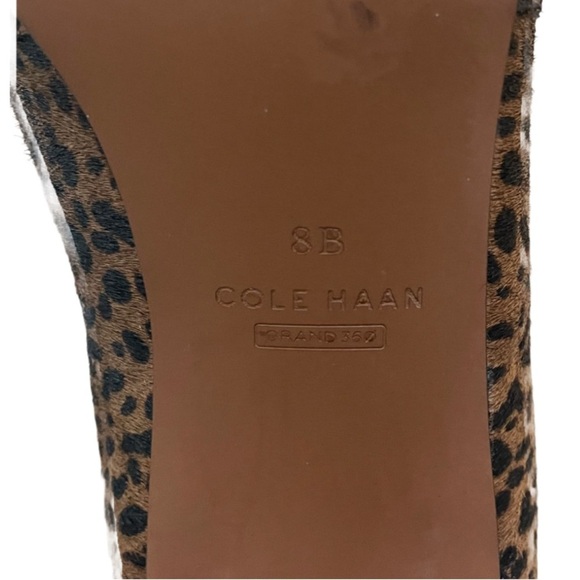 Cole Haan Women’s Classics Etta Ankle Bootie Leopard Print Real Fur size 8 - Picture 7 of 8